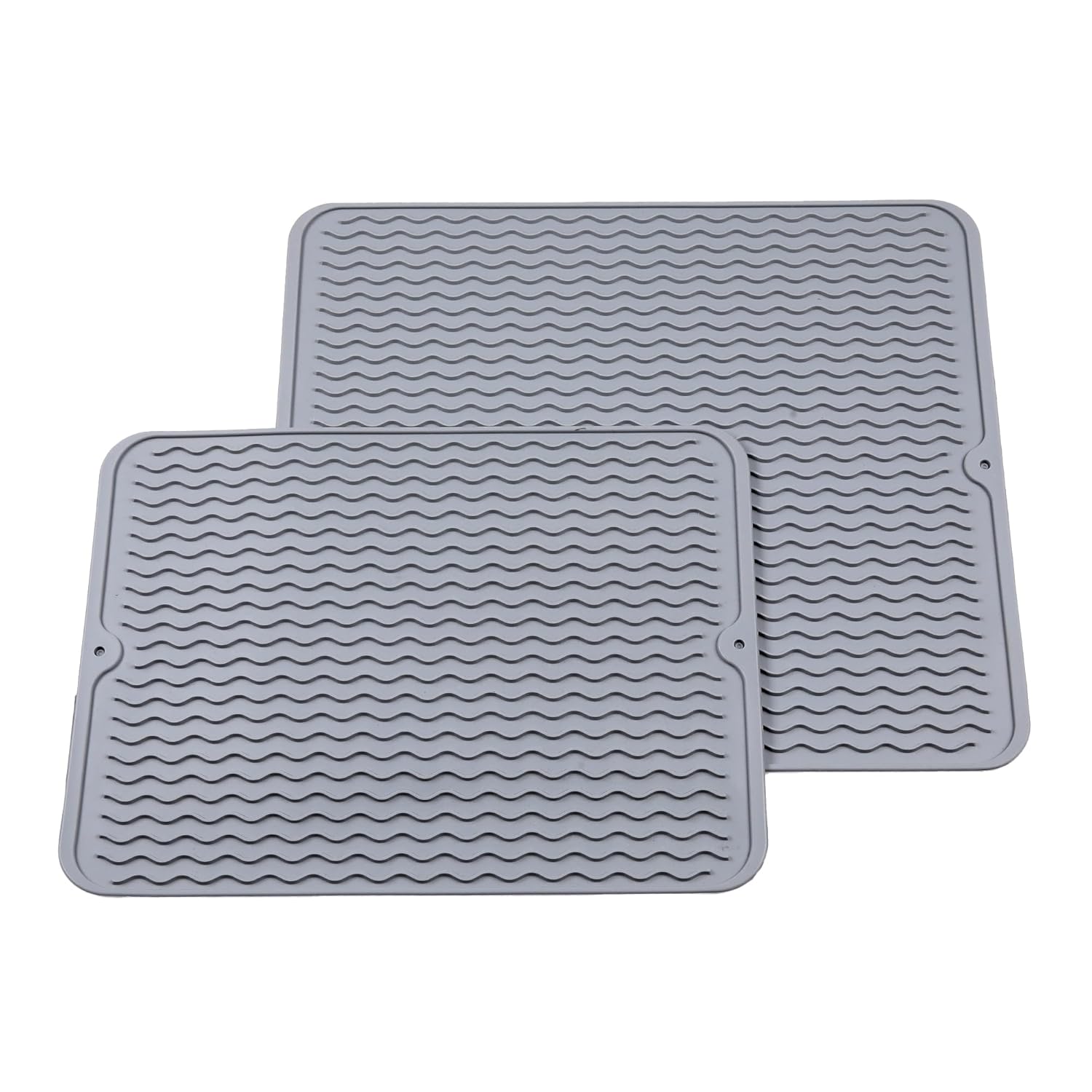 Cutting EDGE Silicone Dish Drying Mat for Kitchen Counter Super Water Absorbent, Non Slip Surface, Heat Resistant, Ideal for kitcehn Utensils & Dish Rack