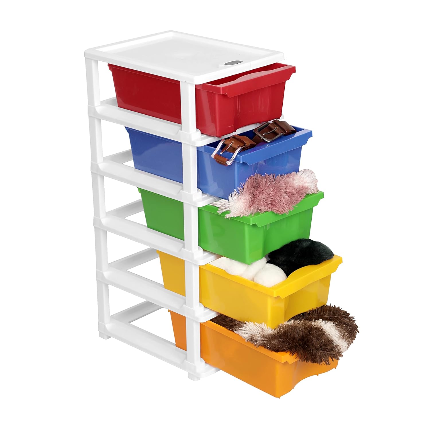 Cutting EDGE Compact Modular Plastic Drawer Set for Home, Office, Hospital, Parlor, School, Home & Kids, Product Dimension when assembled (Multicolor)