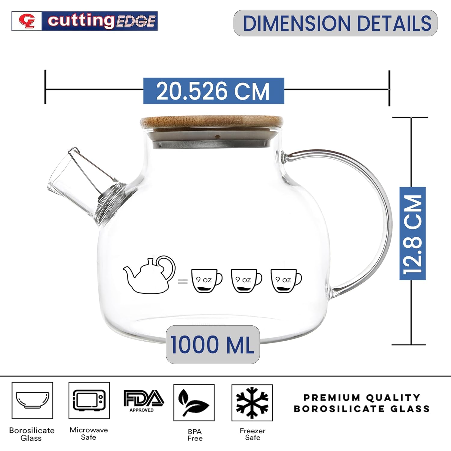 Ideal for Brewing Tea, Coffee & Herbal Infusions