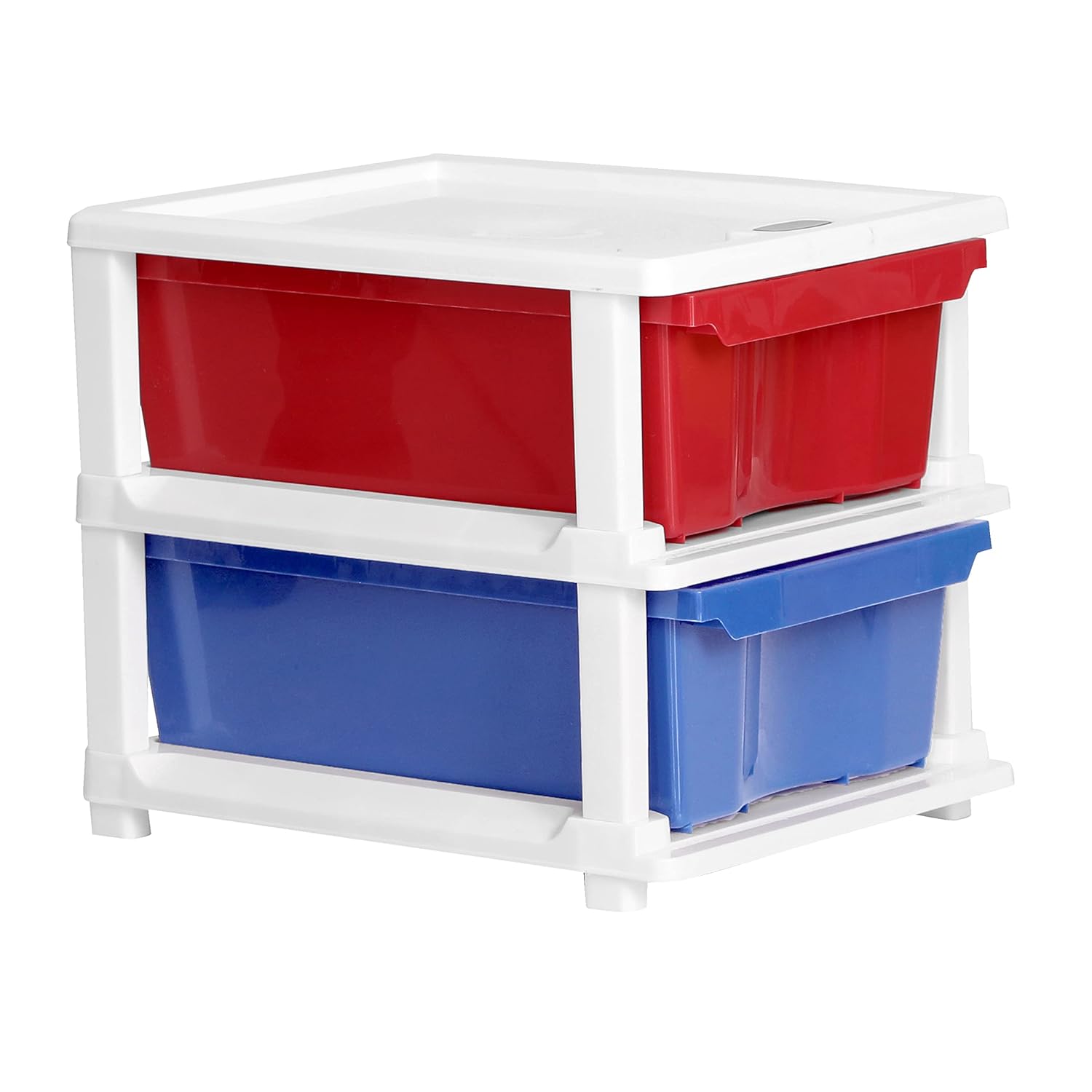 Cutting EDGE Compact Modular Plastic Drawer Set for Home, Office, Hospital, Parlor, School, Home & Kids, Product Dimension when assembled (Multicolor)