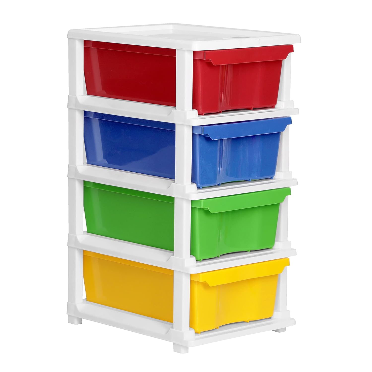 Cutting EDGE Compact Modular Plastic Drawer Set for Home, Office, Hospital, Parlor, School, Home & Kids, Product Dimension when assembled (Multicolor)