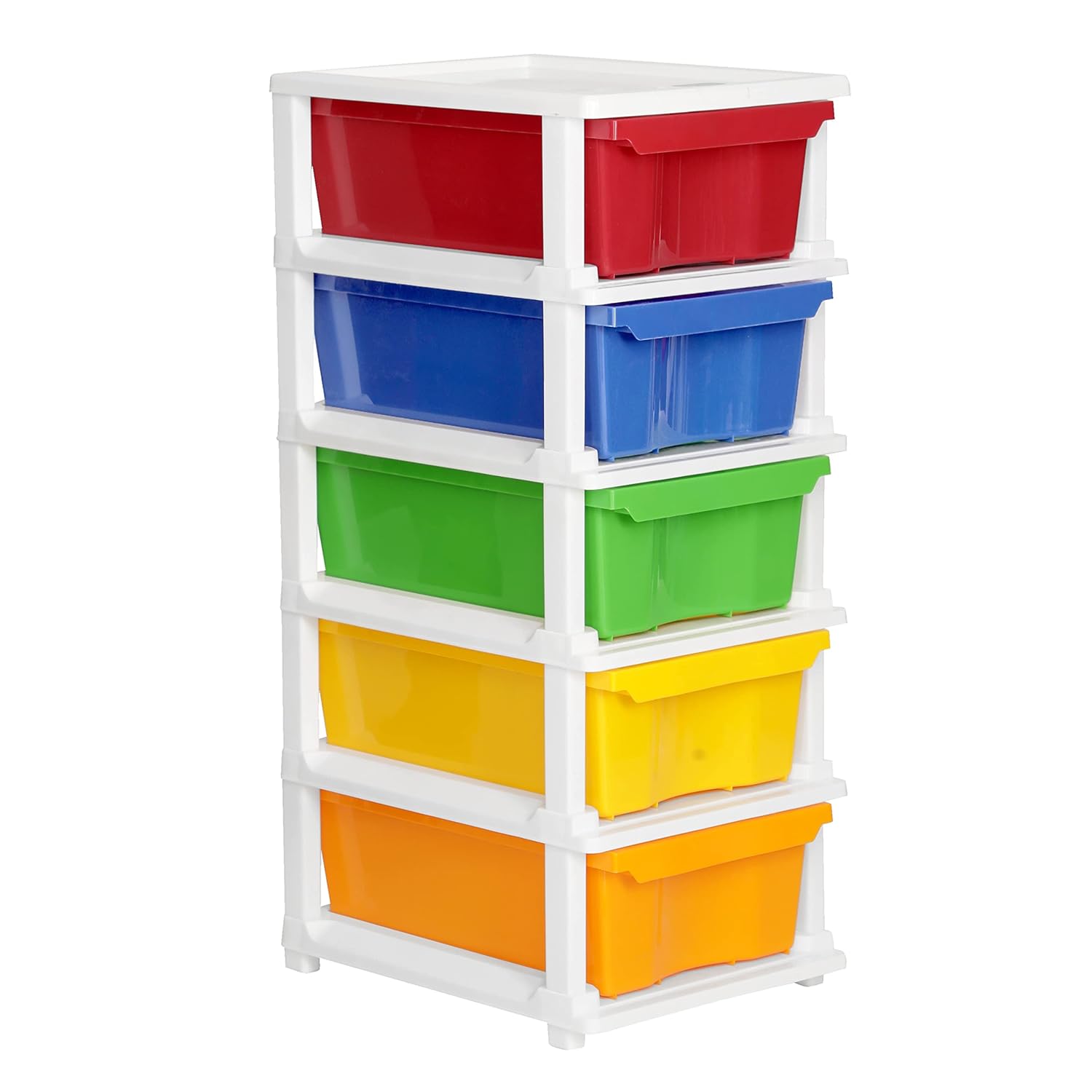 Cutting EDGE Compact Modular Plastic Drawer Set for Home, Office, Hospital, Parlor, School, Home & Kids, Product Dimension when assembled (Multicolor)