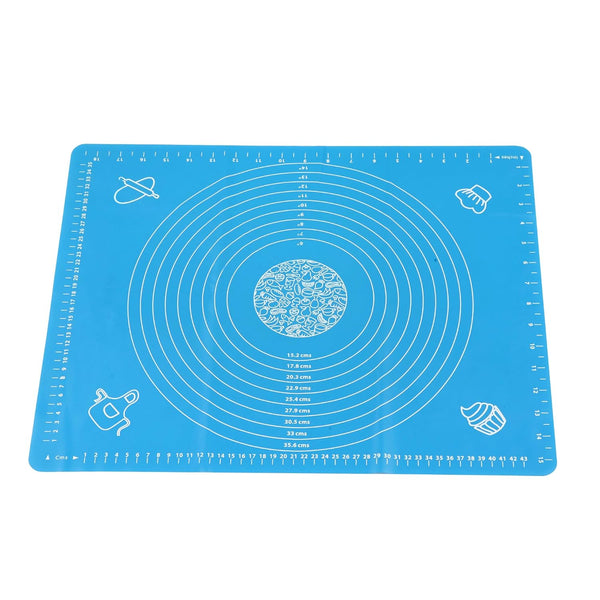 Cutting EDGE Baking Mat - Non Stick & Stretchable Ideal for Baking, Chapati Atta Kneading, Pastry, Thick and Large Rolling Mat with Measurments (50 X 40 Cm)