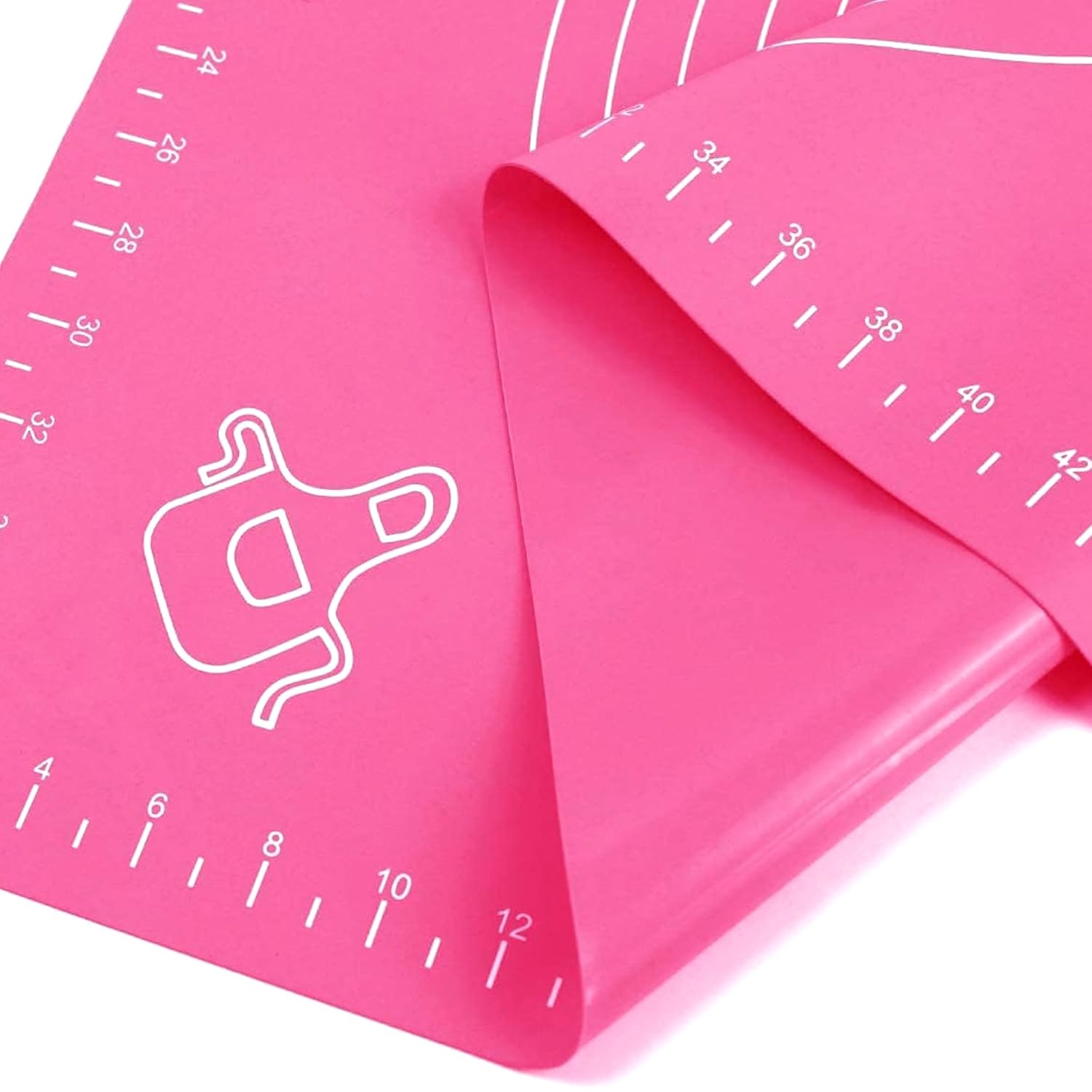 Cutting EDGE Baking Mat - Non Stick & Stretchable Ideal for Baking, Chapati Atta Kneading, Pastry, Thick and Large Rolling Mat with Measurments (50 X 40 Cm)