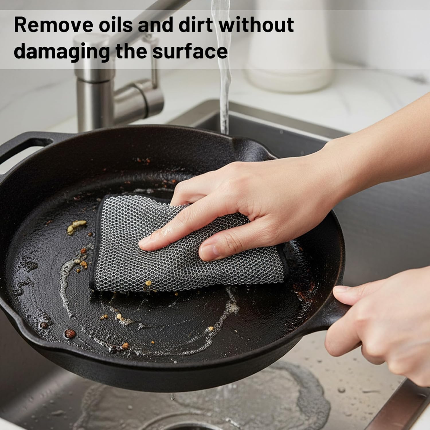 Cleaning Cloth with Reverse Scrub Fabric - 180 GSM, All purpose Use ...