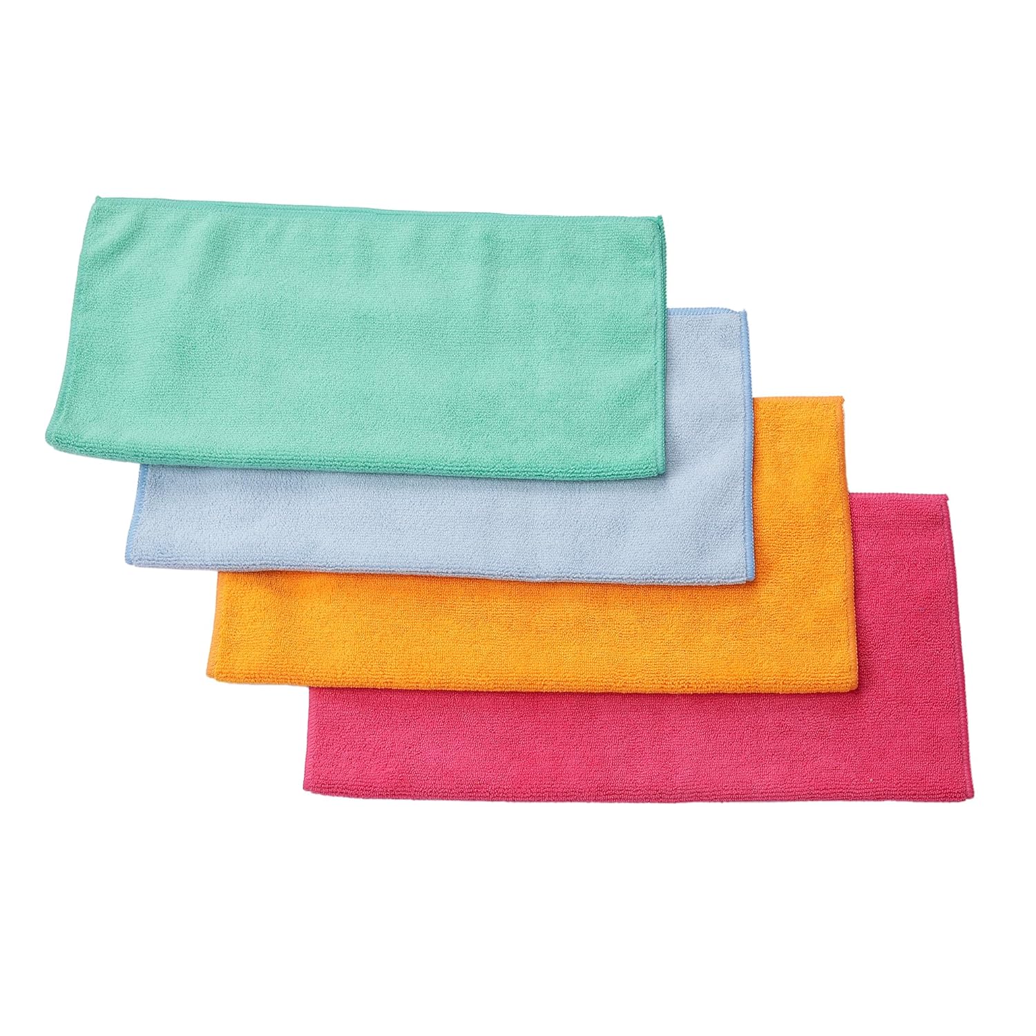 Cutting EDGE Soft Microfiber Cleaning Cloth Thick Lint & Scratch Free Multipurpose Perfect for Home Appliances & Kitchen Cleaning Both Interior and Exterior -Pack of 4 (Multicolor)