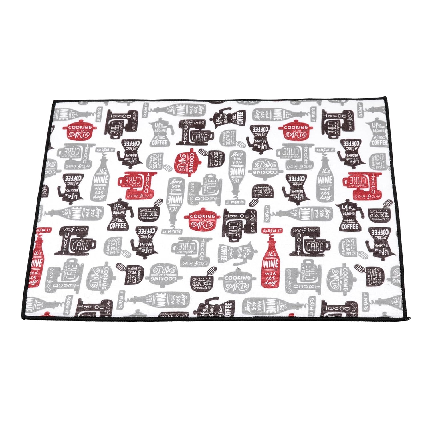 Cutting EDGE Microfiber Dish Drying Mat – Water Absorbent & Reversible for Kitchen Utensils, Counter Top, Sink (50CM X 38CM)