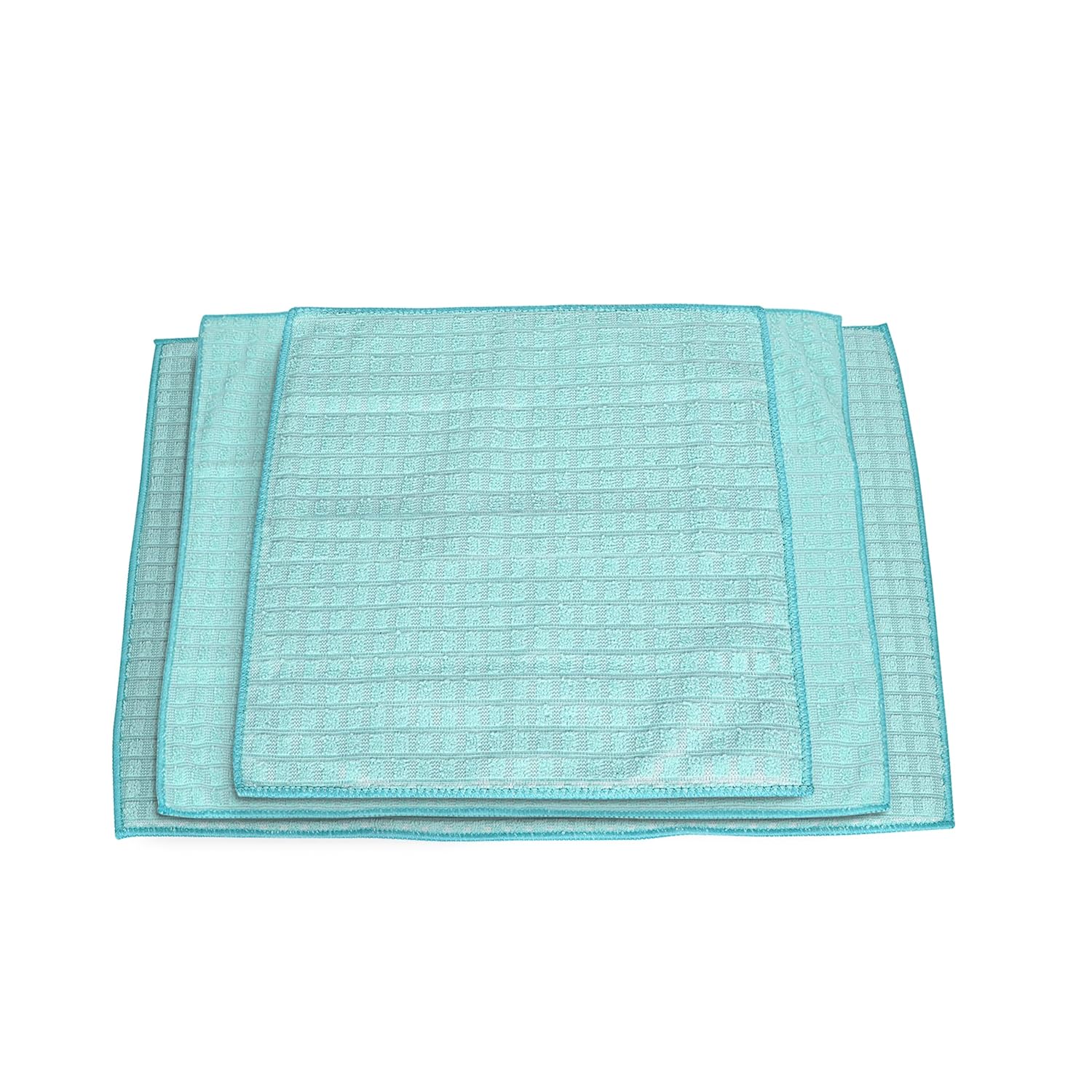 Cutting EDGE Kitchen Care Set – 3-Piece Combo: Dish Wash Cloth with Mesh, Dish Wash Towel, and Dish Drying Mat