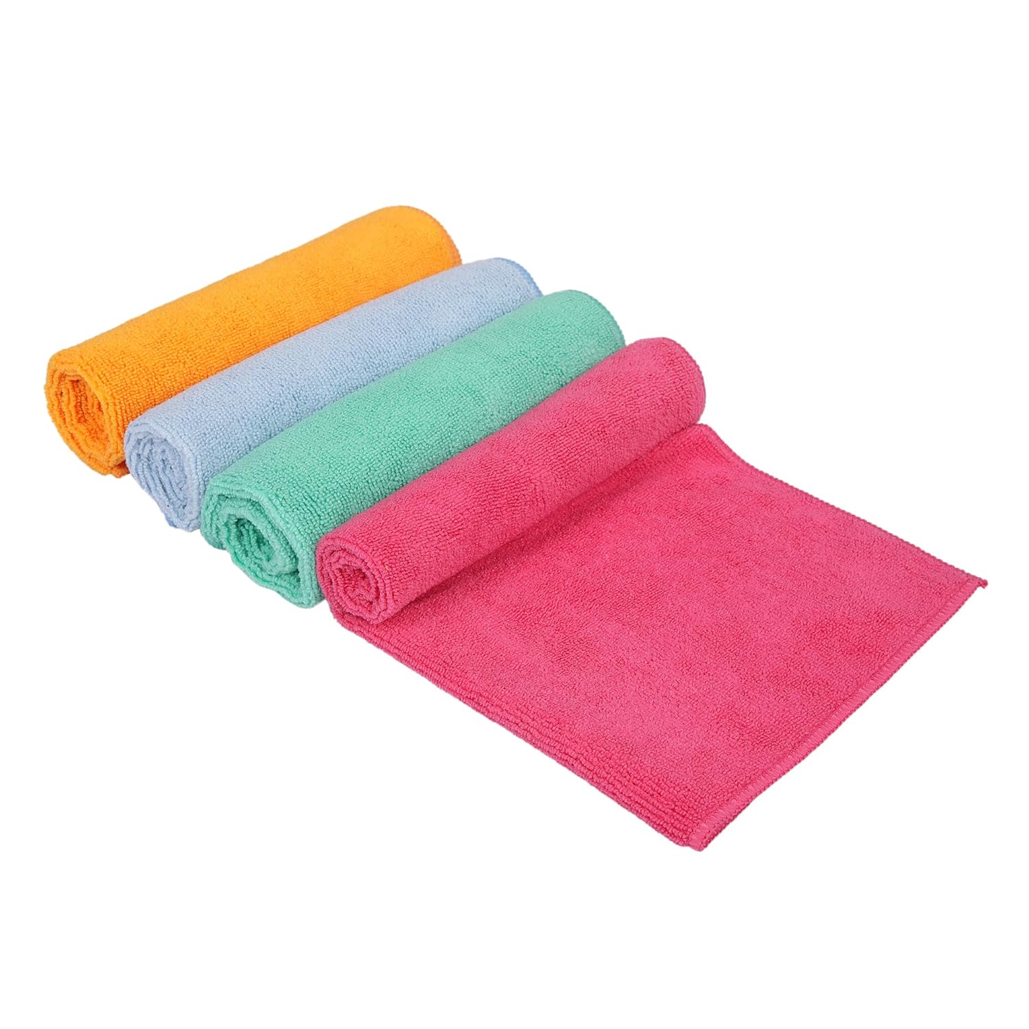 Cutting EDGE Soft Microfiber Cleaning Cloth Thick Lint & Scratch Free Multipurpose Perfect for Home Appliances & Kitchen Cleaning Both Interior and Exterior -Pack of 4 (Multicolor)