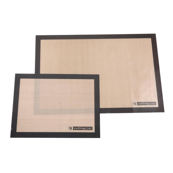 Cutting EDGE Silicone Baking Mat, Non Stick & Reusable, Oven Baking Sheets for Making Cookies, Macaroons, Bread, Brownies, Pizza