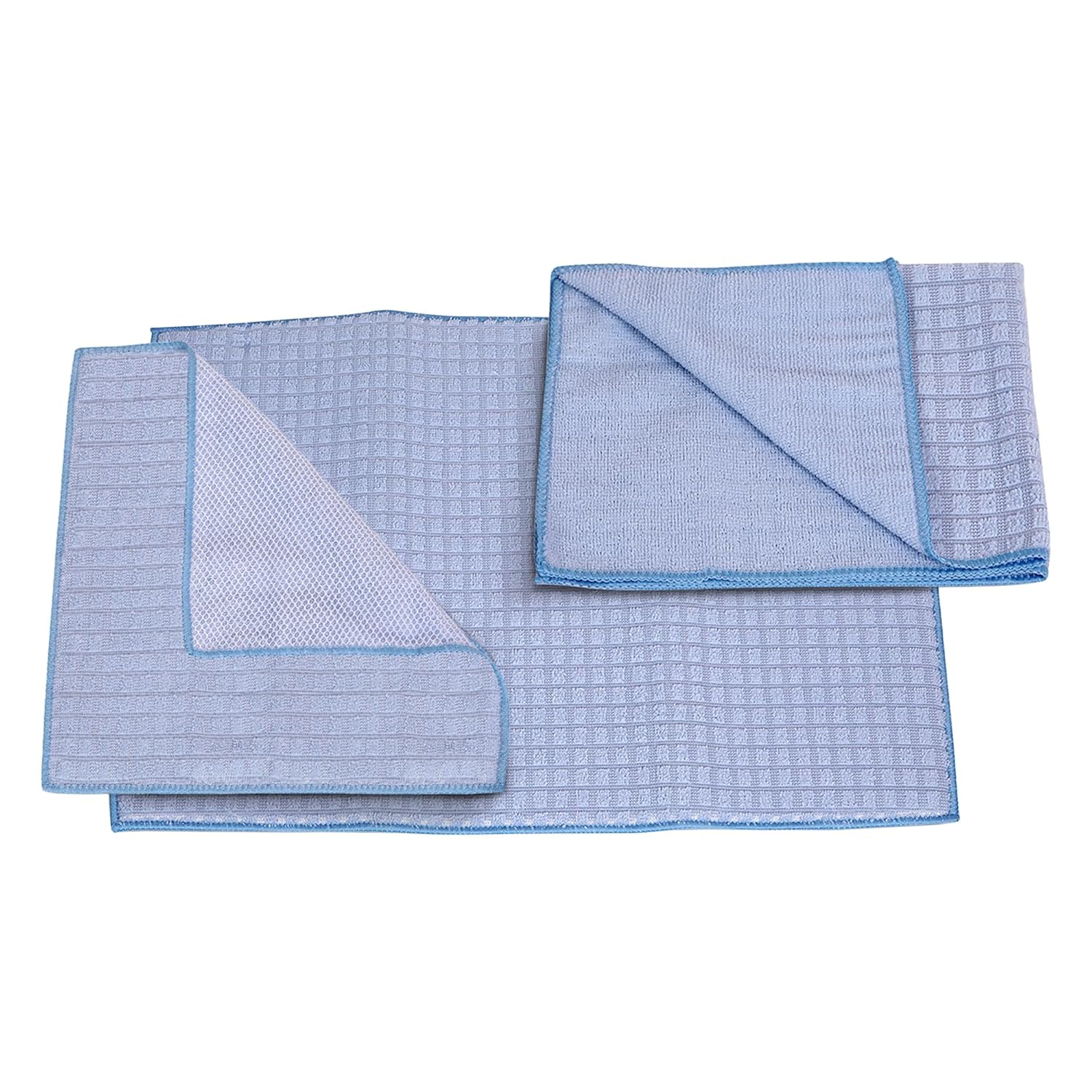 Cutting EDGE Kitchen Care Set – 3-Piece Combo: Dish Wash Cloth with Mesh, Dish Wash Towel, and Dish Drying Mat