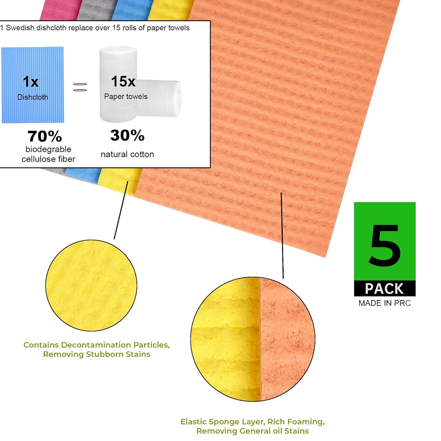 Multi- Color, Biodegradable