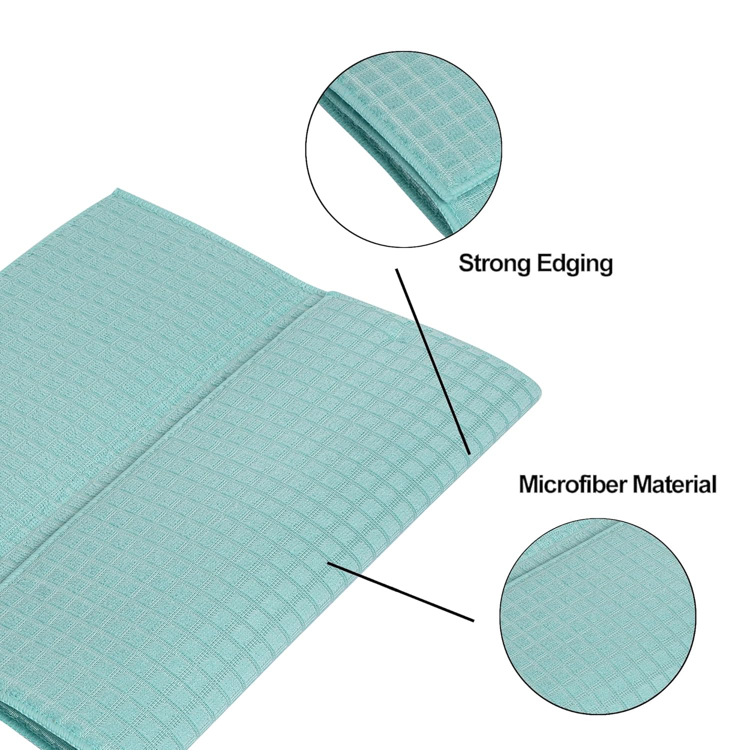Quick Dry Water Absorbent Pad for Dish, Bowl Plates, Tableware, Light Green