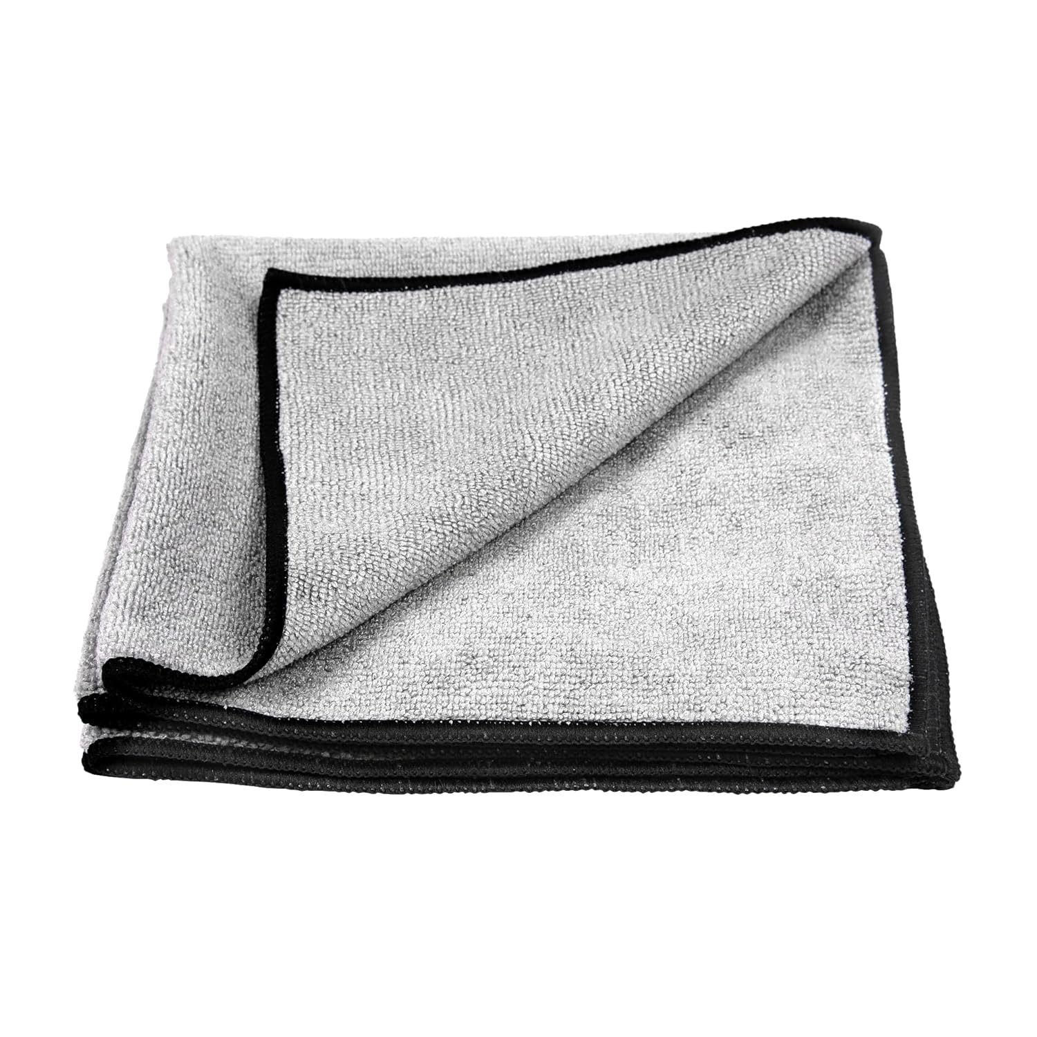Cutting EDGE Microfiber Cleaning Cloth Thick Lint & Scratch Free Multipurpose Cloth Perfect for Home Appliances & Kitchen Cleaning Both Interior and Exterior (Set of 2, Grey Color)