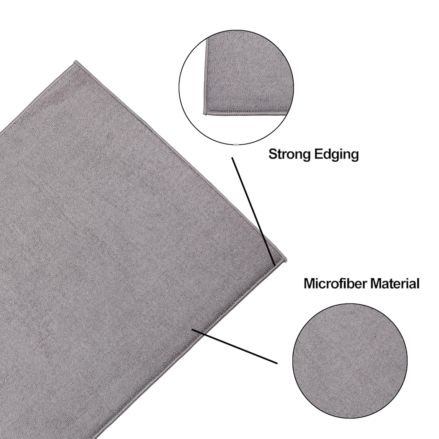 Cutting EDGE Microfiber Dish Drying Mat – Water Absorbent & Reversible for Kitchen Utensils, Counter Top, Sink