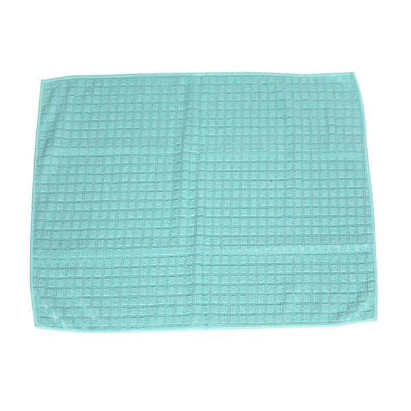 Cutting EDGE Microfiber Dish Drying Mat (38 X 50 Cm) for Kitchen Counter Top Utensils | Quick Dry Water Absorbent Pad for Dish, Bowl Plates, Tableware, Light Green