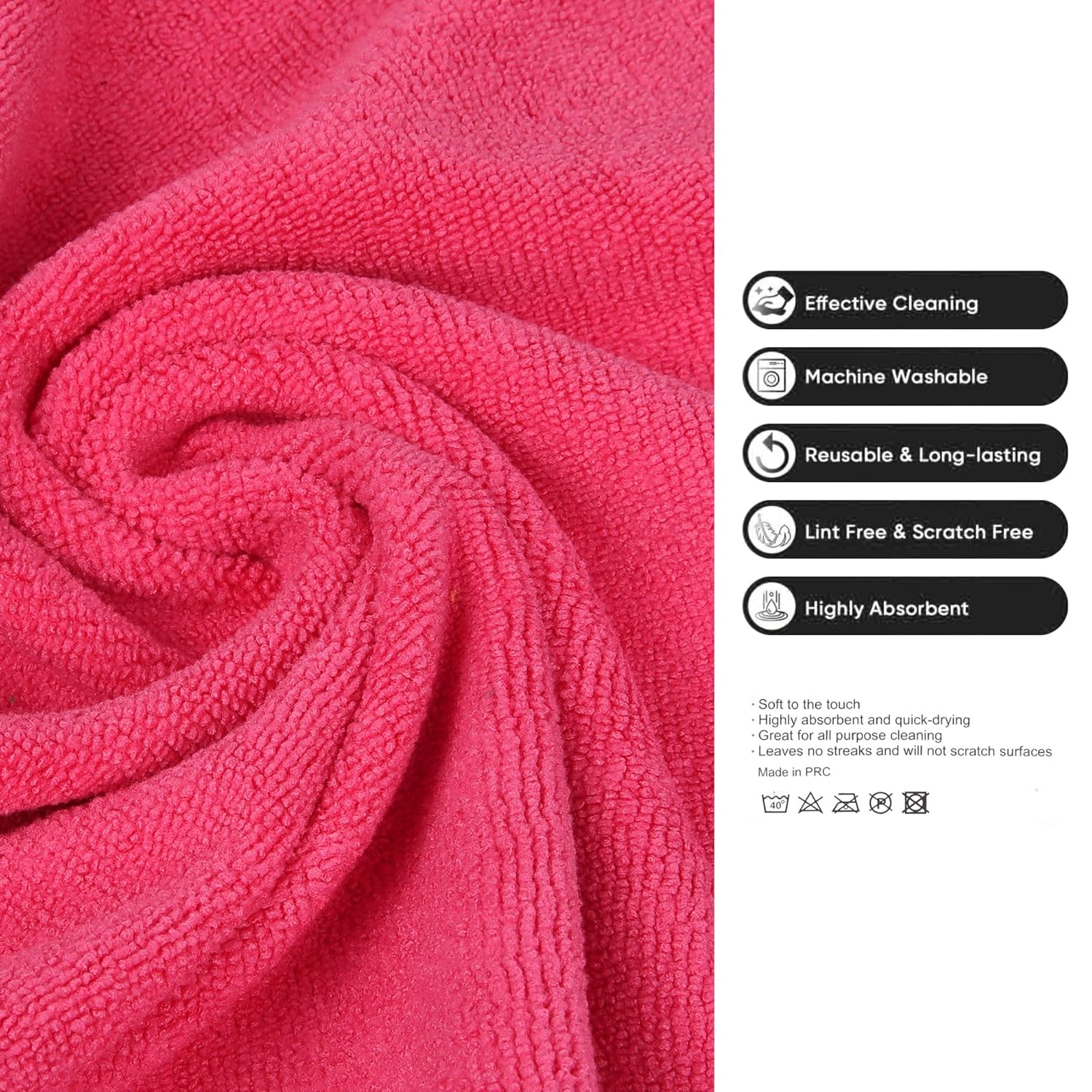 Cutting EDGE Soft Microfiber Cleaning Cloth Thick Lint & Scratch Free Multipurpose Perfect for Home Appliances & Kitchen Cleaning Both Interior and Exterior -Pack of 4 (Multicolor)