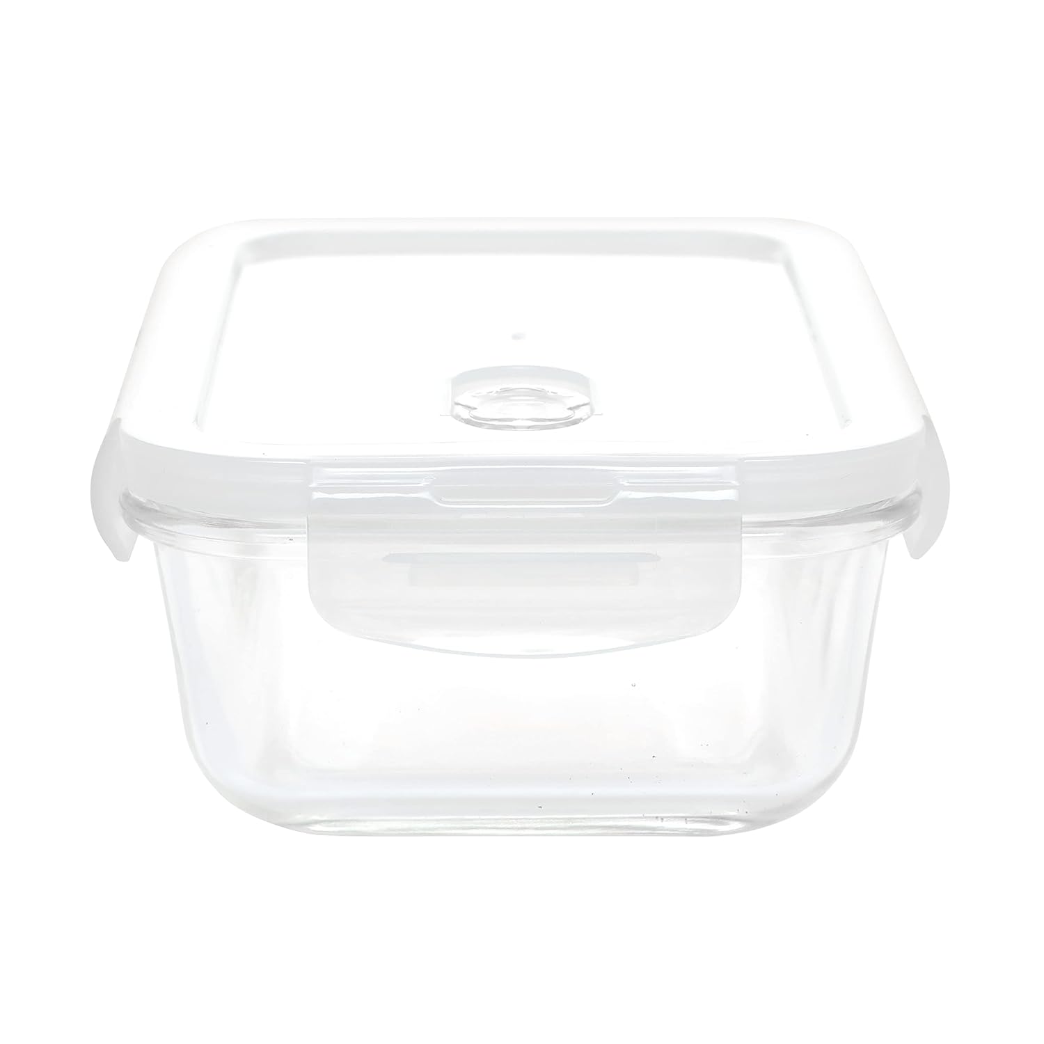 Cutting EDGE Smart Lock Borosilicate Rectangular Lunch Boxes / Glass Food Container with Air Vent Lid