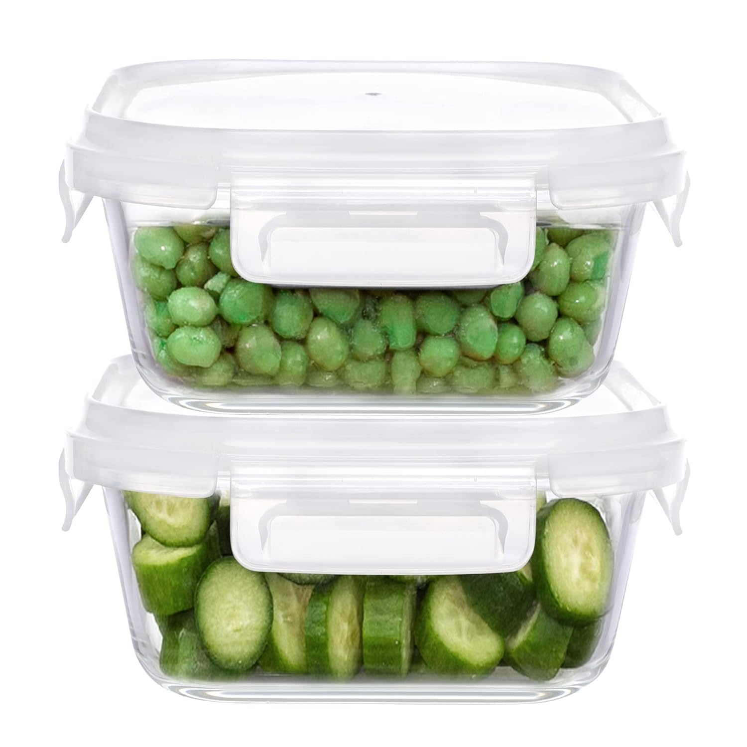 Cutting EDGE Smart Lock Borosilicate Rectangular Lunch Boxes / Glass Food Container with Air Vent Lid