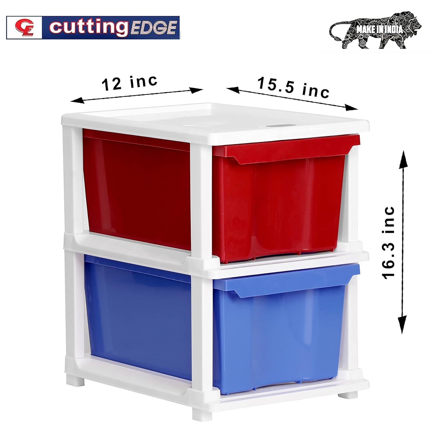 Cutting EDGE Multipurpose Modular Drawer System Combo for Parlor, Offi