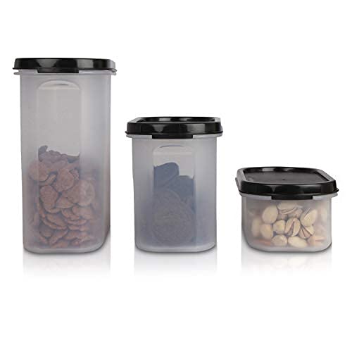 Cutting EDGE Kitchen Storage Container Set for Rice, Dal,Atta, Flour, Cereals, Pulses, Snacks, Stackable, BPA Free, Assorted Colors