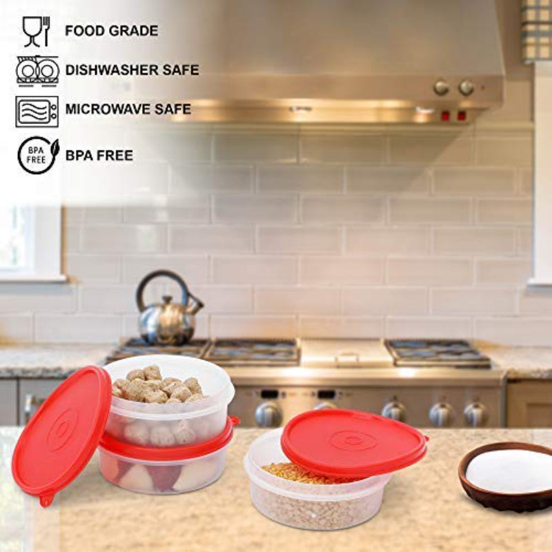 Cutting EDGE Eco-Plastic Leakproof Airtight Food Saver Tiffin Lunch Box Container Combo for Men, Women and Kids