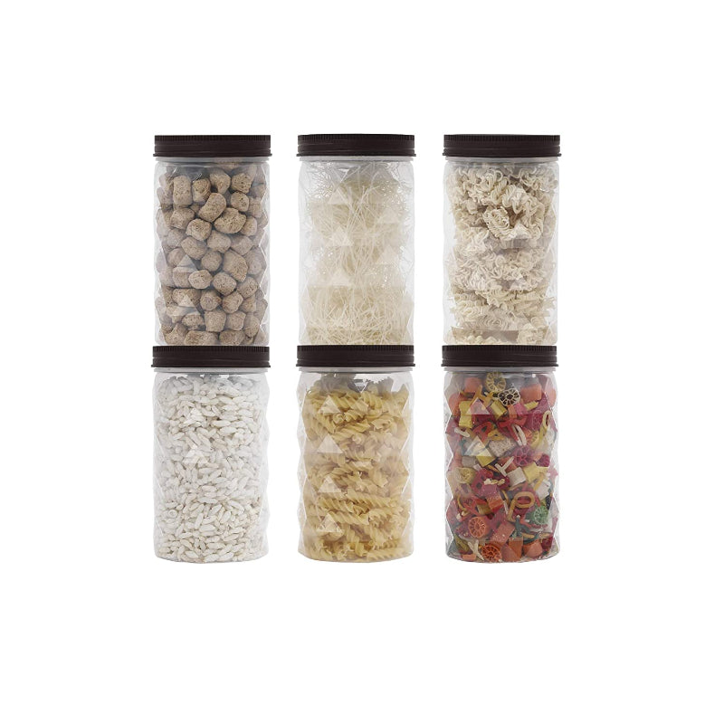 Cutting EDGE Plastic Container- 225ml, 680ml, 1270ml, 12 Pieces, Transparent