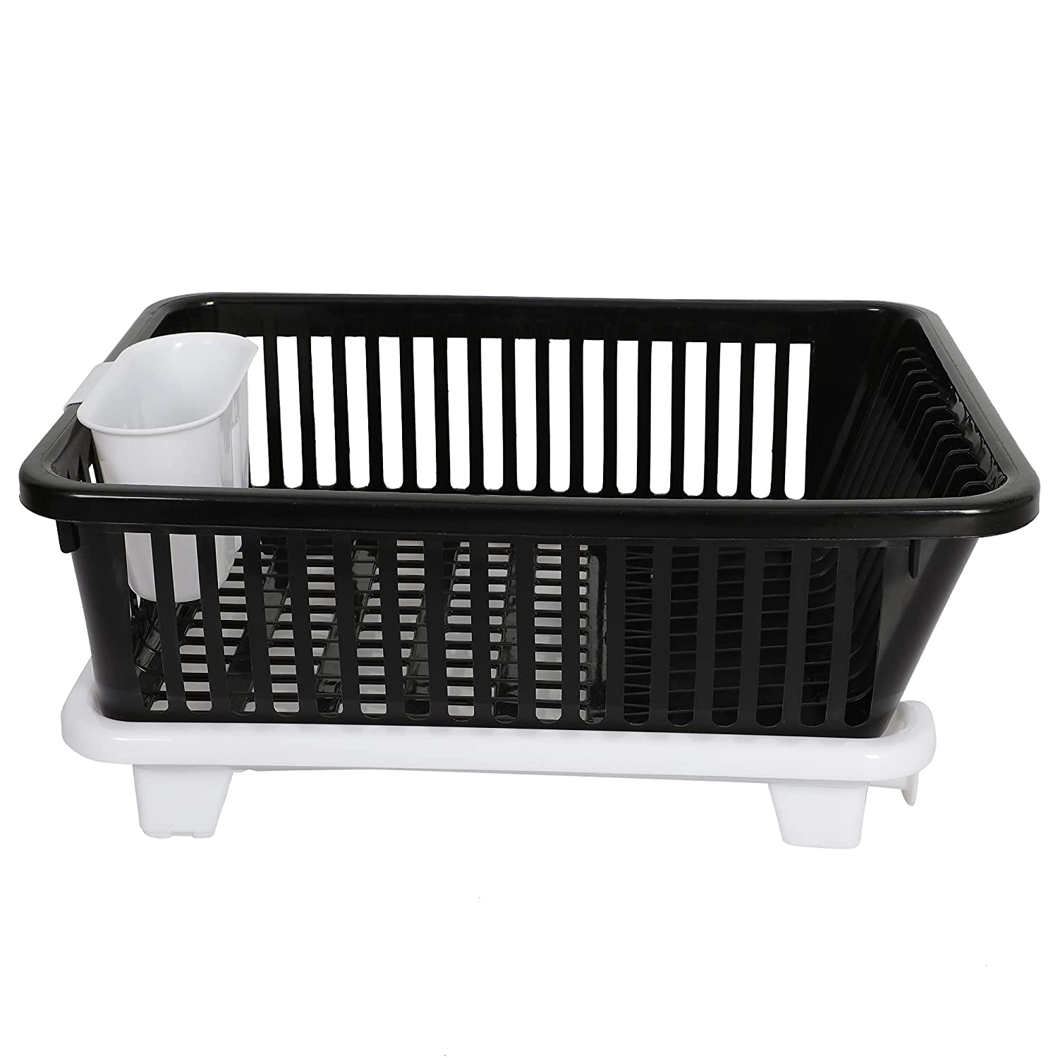 Cutting EDGE Durable Kitchen Sink Dish Rack Drainer, Drying Rack Washing Basket with Tray for Kitchen, Dish Rack Organizers for Utensils & Tools, Front Tray (Small Size)