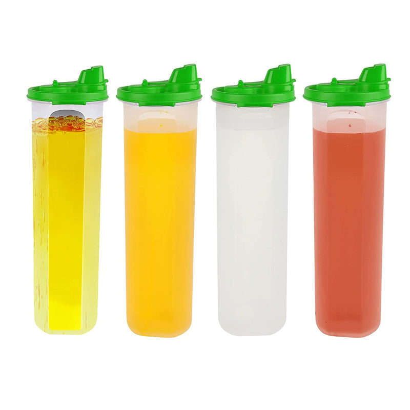 Cutting EDGE Air-Tight & Leak Proof Plastic Oil Pourer - for Vinegar, Sauces, Olive & Refined Oils, Easy Flow, BPA Free, Refrigerator Safe