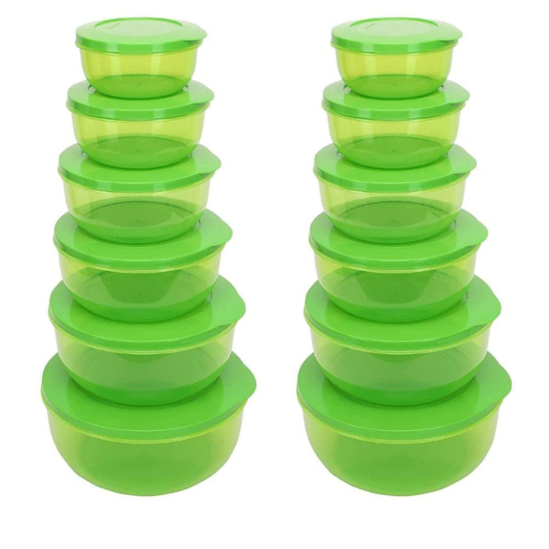 Cutting EDGE 6 Pcs Eco-Storage Plastic Container & Organizer Set for Kitchen, Refrigerator & Home Use