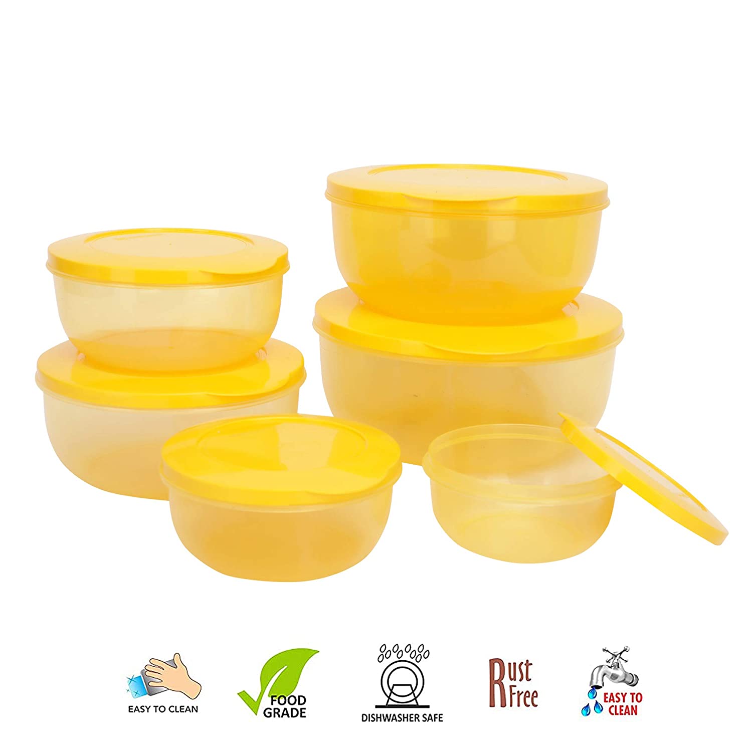Cutting EDGE Eco-Storage Plastic Container & Organizer Set for Kitchen, Refrigerator & Home Use